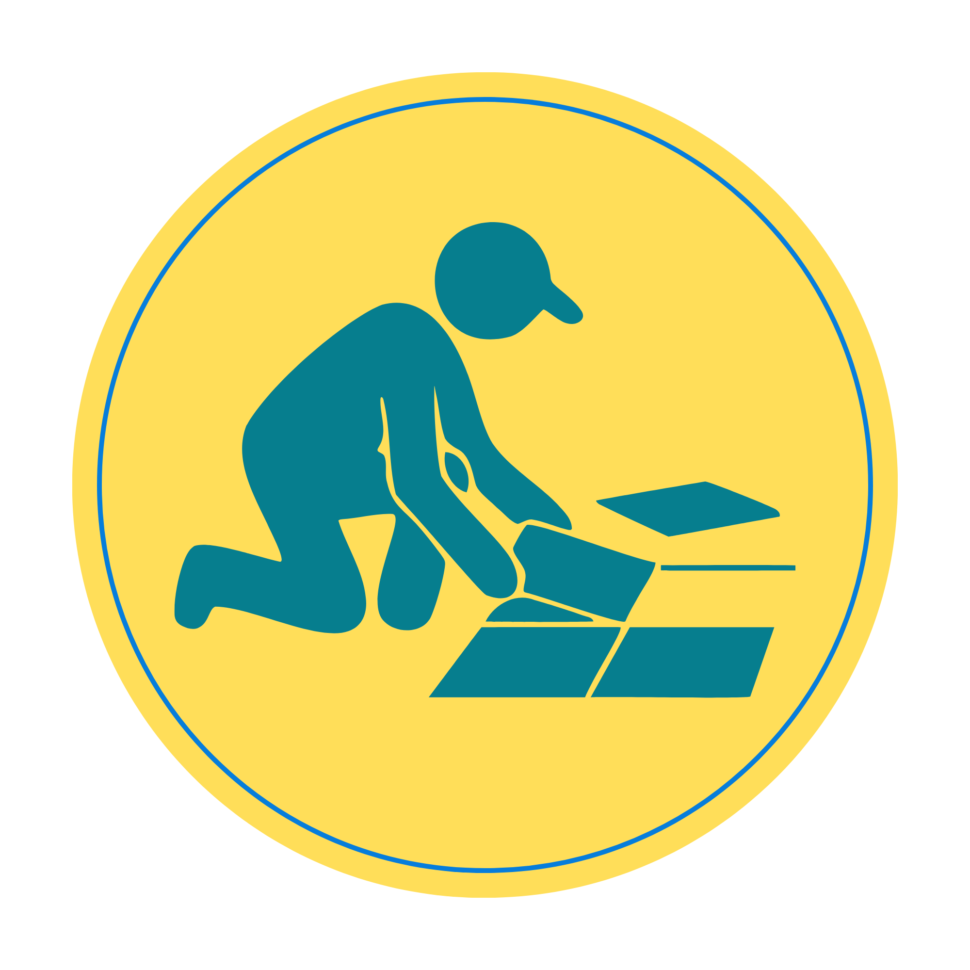 Flooring service badge