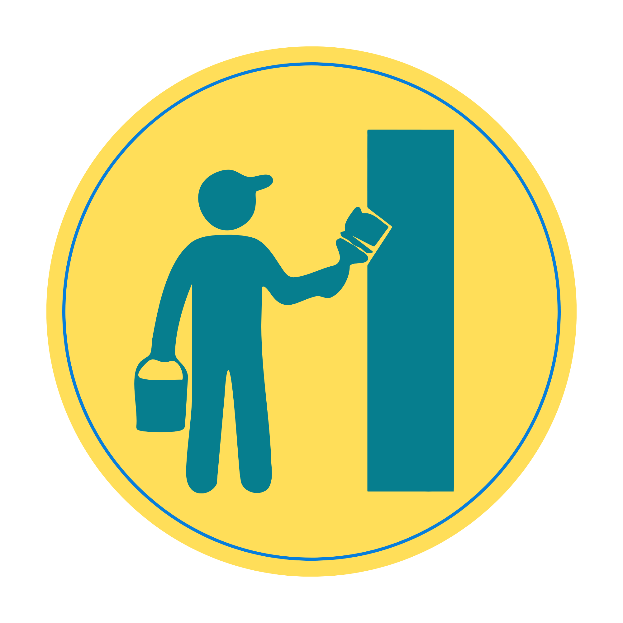 Painting service badge